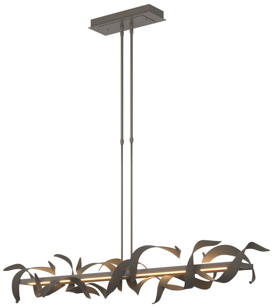 Folio 63.4" Wide Large Dark Smoke LED Pendant