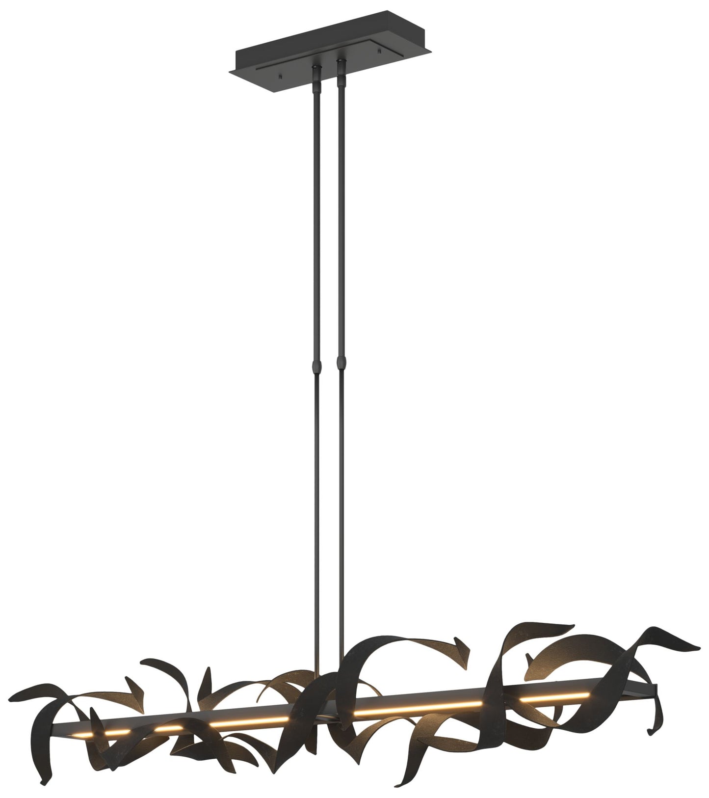 Folio 63 1/2" Wide Black LED Linear Pendant Light