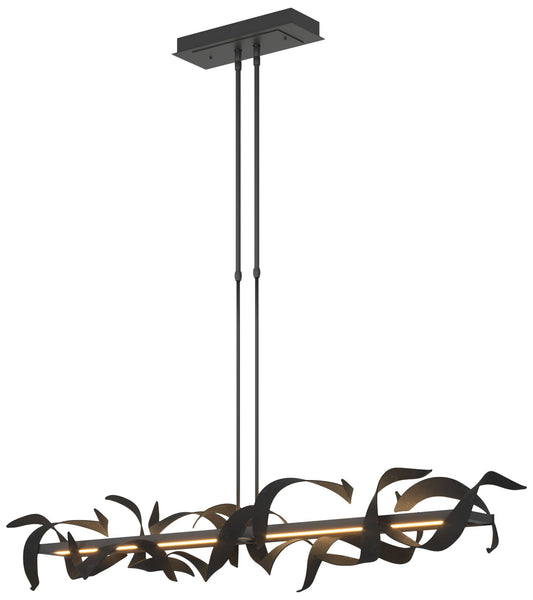 Folio 63 1/2" Wide Black LED Linear Pendant Light