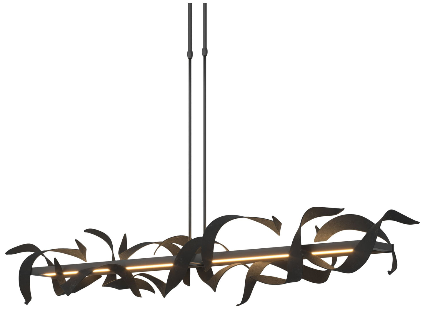 Folio 63 1/2" Wide Black Short LED Linear Pendant Light