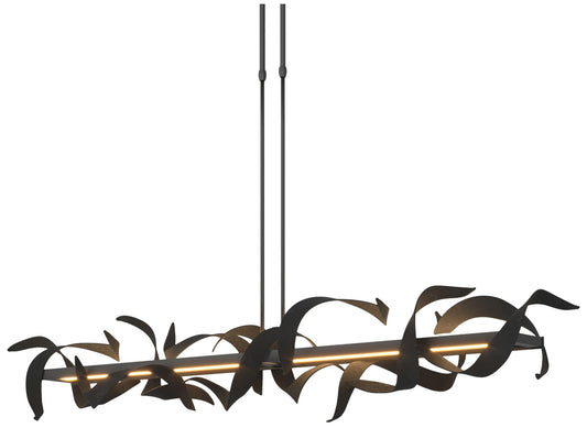 Folio 63 1/2" Wide Black Short LED Linear Pendant Light