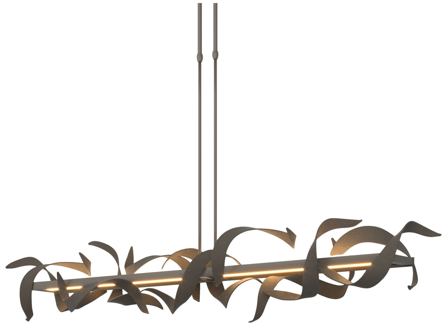 Folio 63 1/2" Wide Dark Smoke Short LED Linear Pendant Light