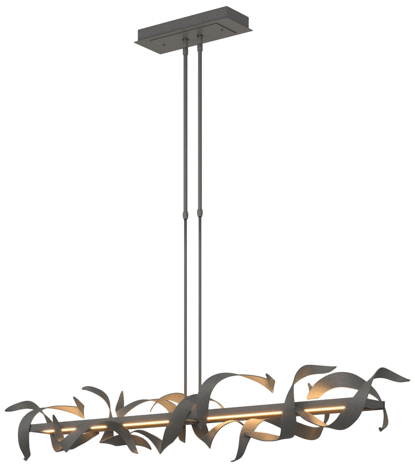 Folio 63 1/2" Wide Natural Iron LED Linear Pendant Light