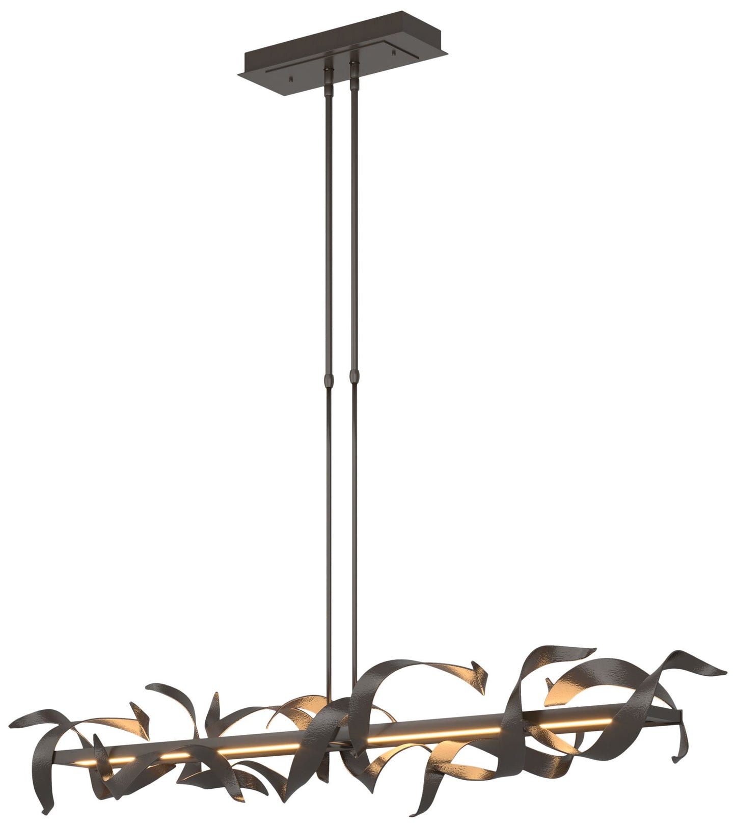 Folio 63 1/2"W Oil-Rubbed Bronze LED Linear Pendant Light