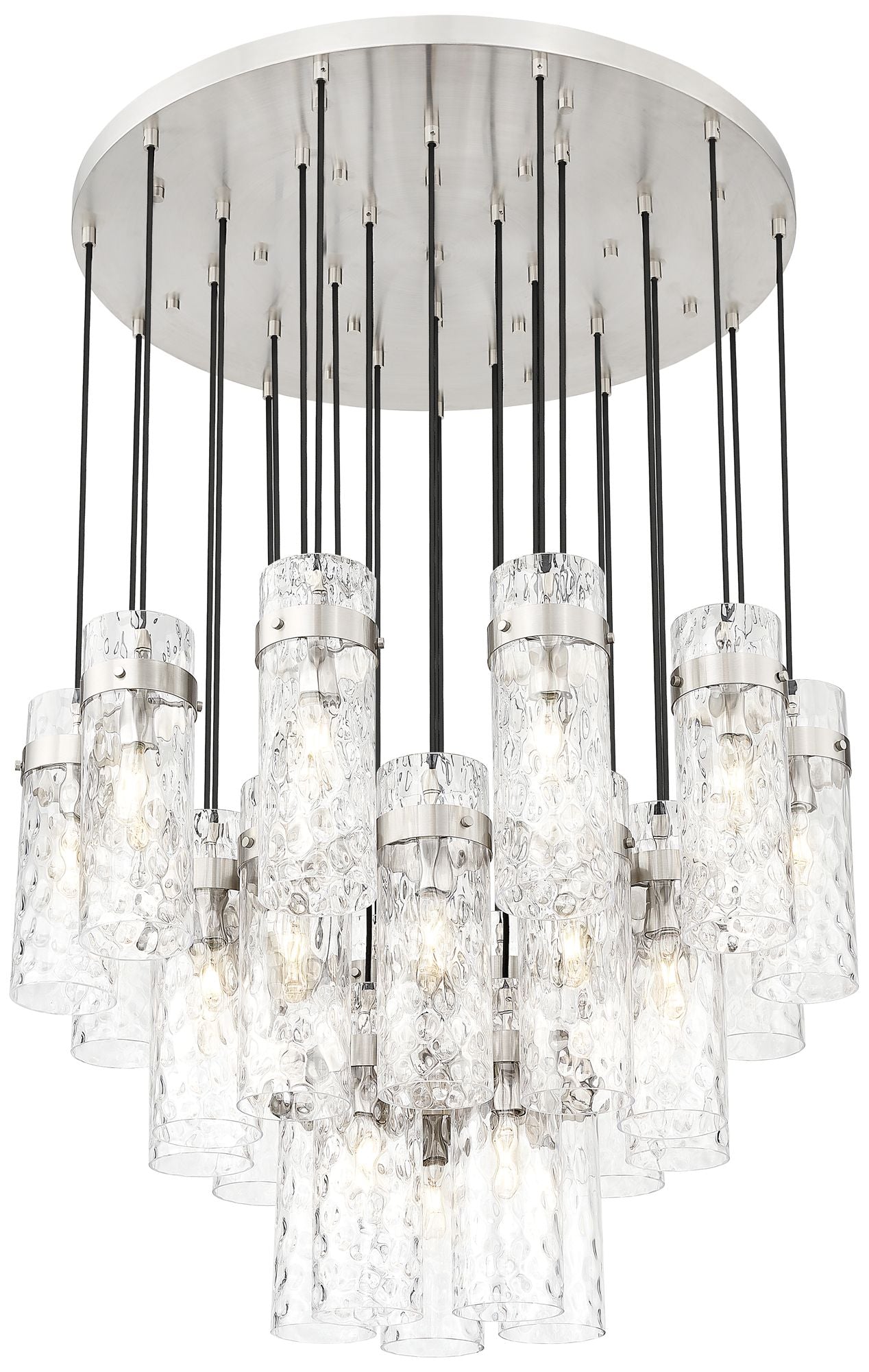 Fontaine by Z-Lite Brushed Nickel 39.5 inch 27 Light Chandelier