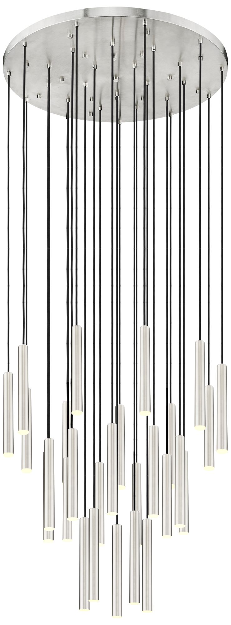 Forest by Z-Lite Brushed Nickel 36 inch 27 Light Chandelier