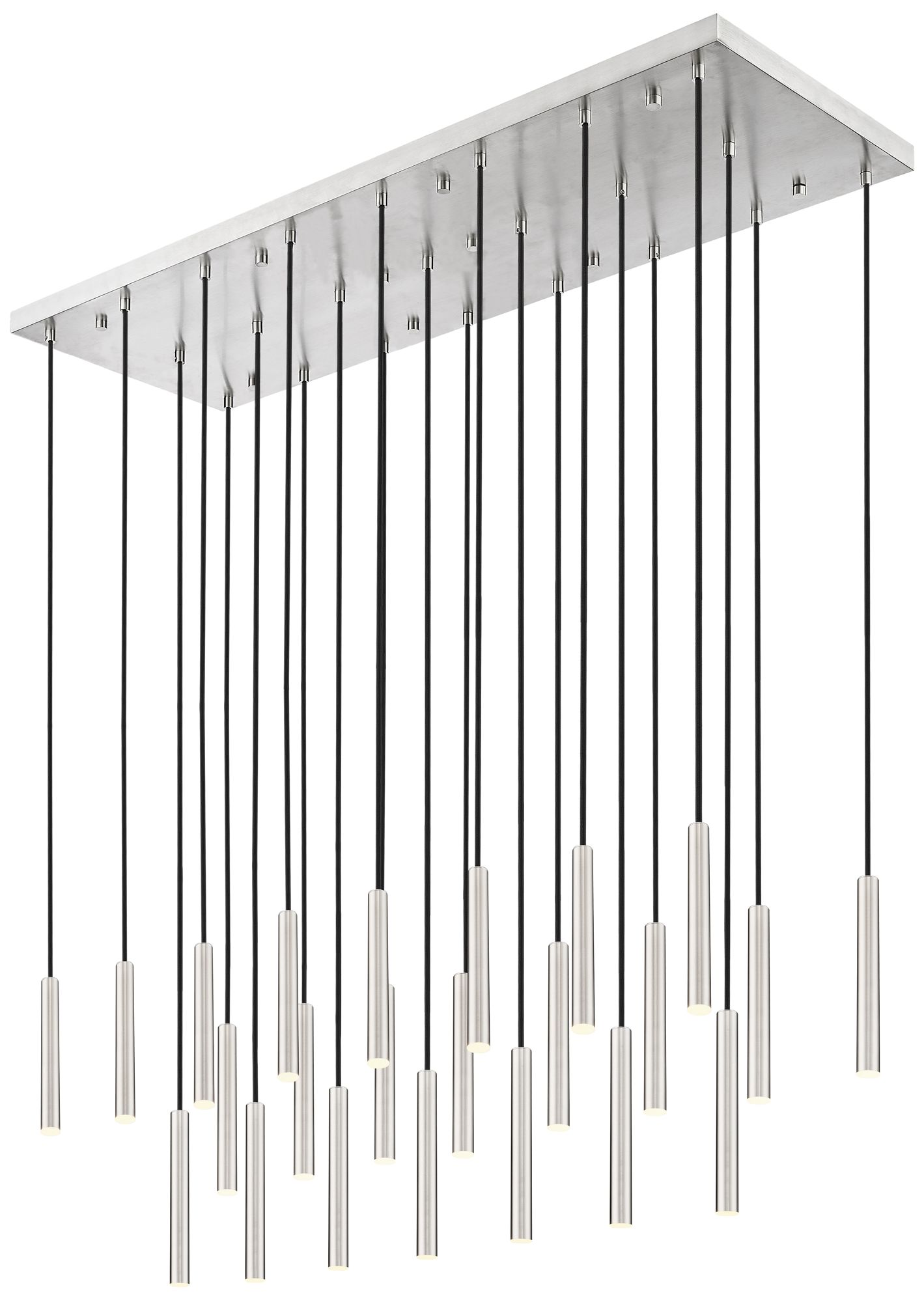 Forest by Z-Lite Brushed Nickel 54 inch 23 Light Linear LED Chandelier