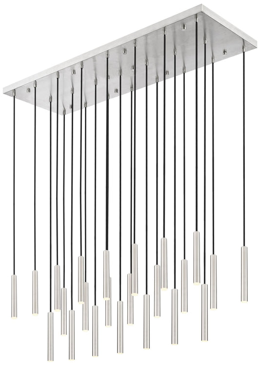 Forest by Z-Lite Brushed Nickel 54 inch 23 Light Linear LED Chandelier