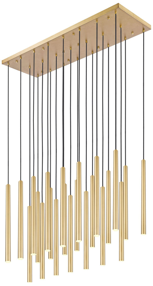 Forest by Z-Lite Modern Gold 54 inch 23 Light Linear LED Chandelier