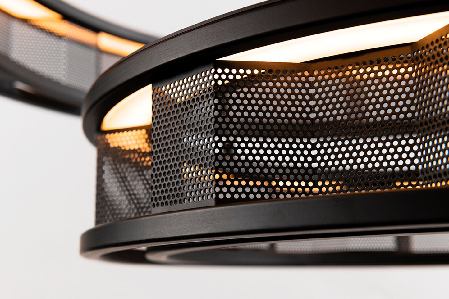 Fuze 39" Wide Modern Bronze 3-Tier LED Pendant Light