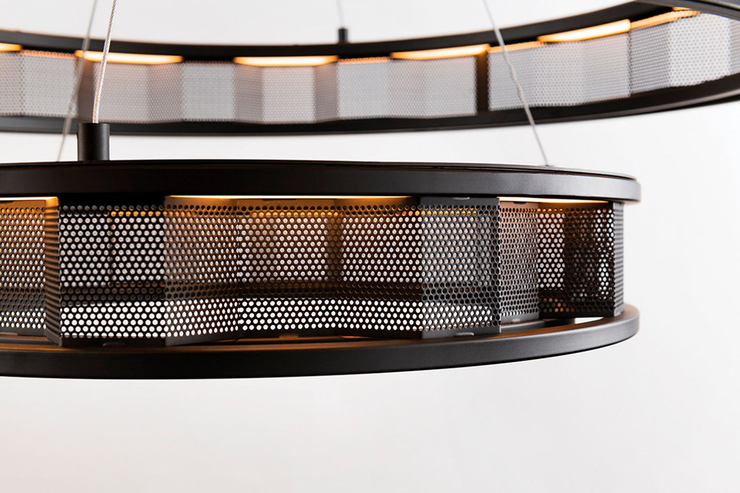 Fuze 39" Wide Modern Bronze 3-Tier LED Pendant Light