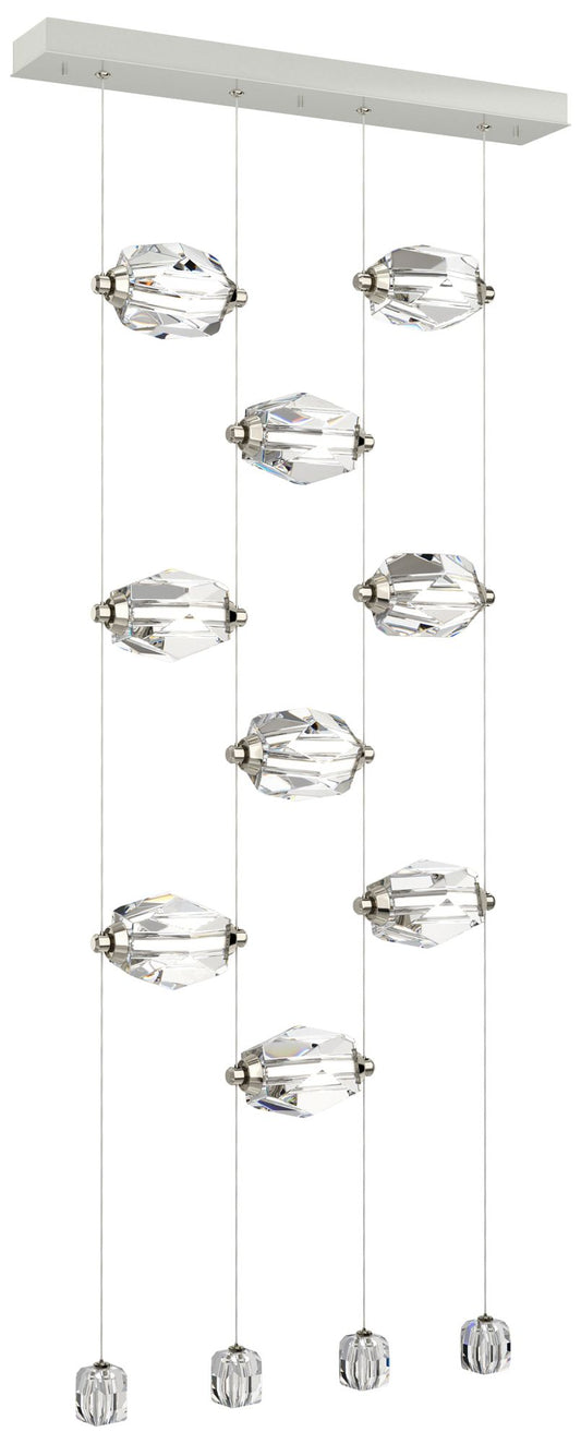 Gatsby 27.5" Wide 9-Light Crystal Sterling Standard LED Pendant