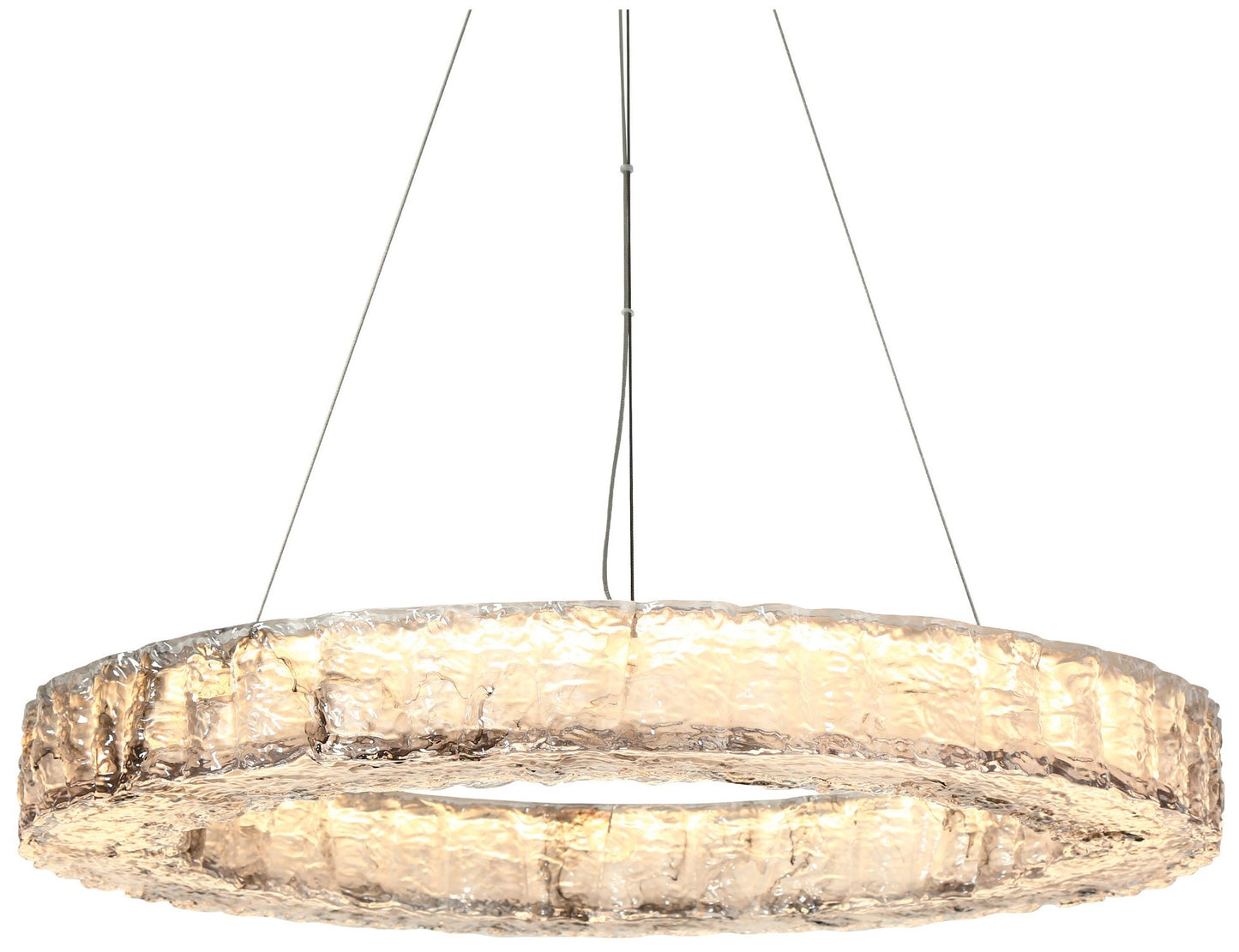 Glovia 1-Light LED Resin Ring Chandelier