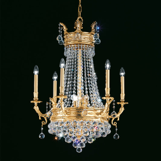 Crystal Drop Empire Chandelier