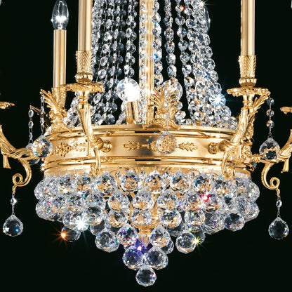 Crystal Drop Empire Chandelier