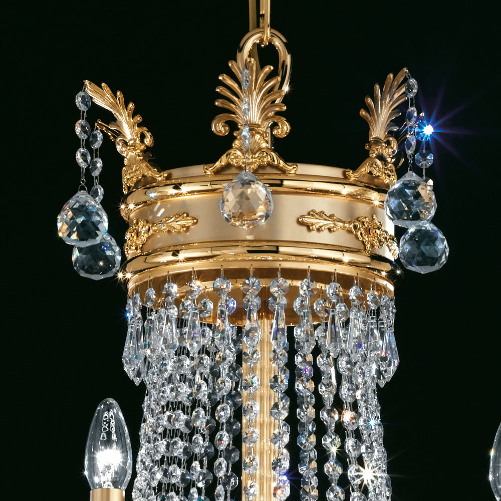 Crystal Drop Empire Chandelier