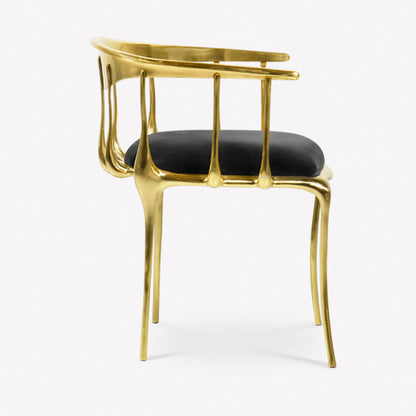 Gold Plated Accent Chair