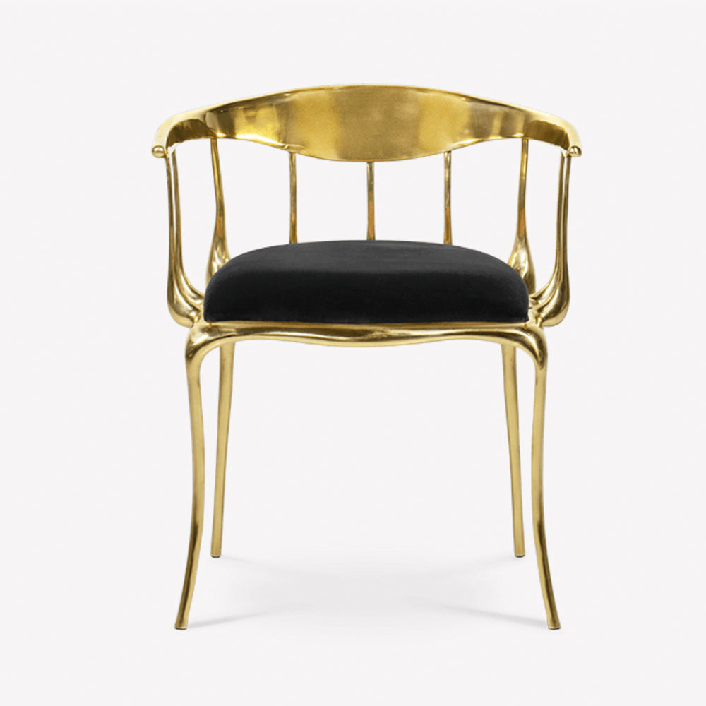 Gold Plated Accent Chair