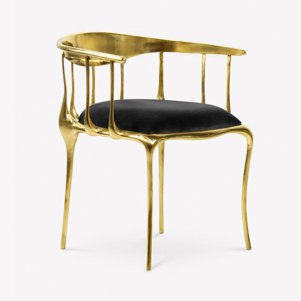 Gold Plated Accent Chair