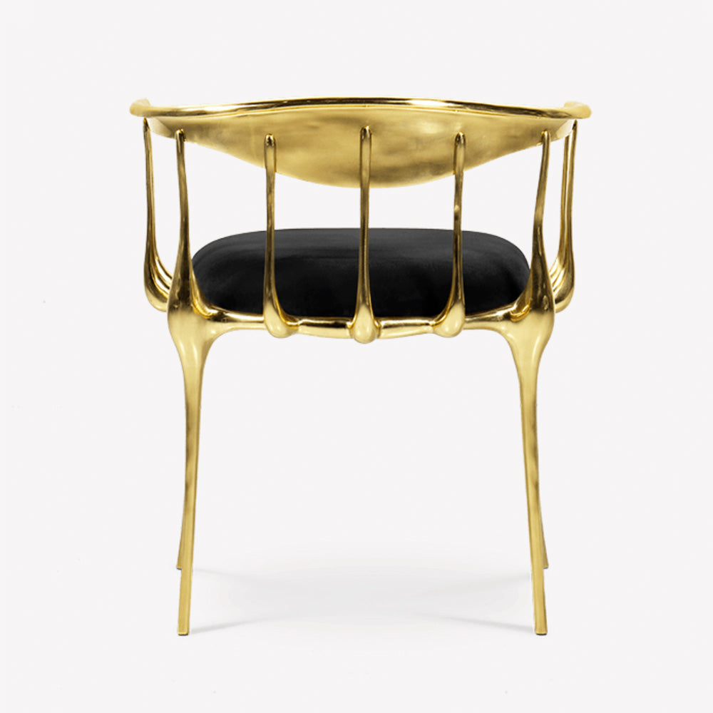 Gold Plated Accent Chair