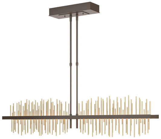 Gossamer 51.9" Bronze & Modern Brass Long LED Pendant