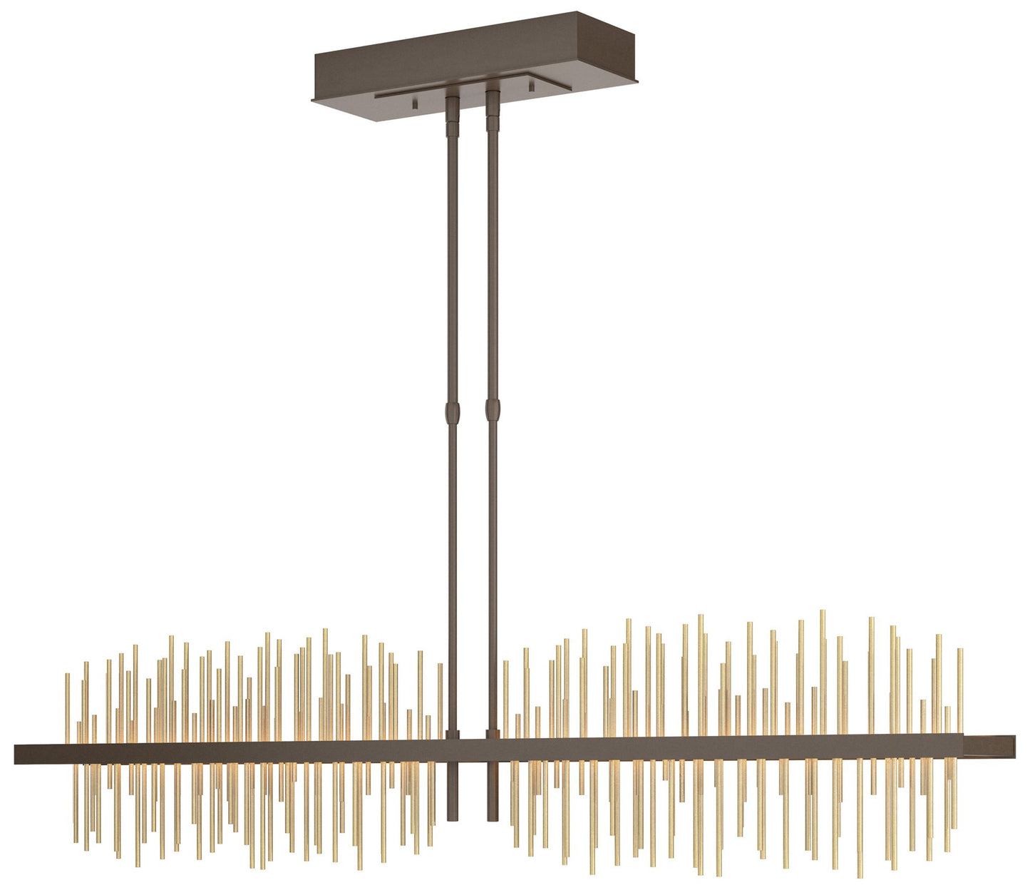 Gossamer 51.9" Bronze & Modern Brass Short LED Pendant