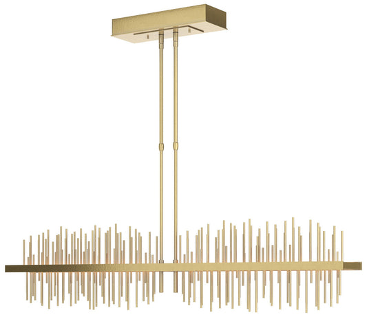 Gossamer 51.9" Modern Brass & Modern Brass Long LED Pendant