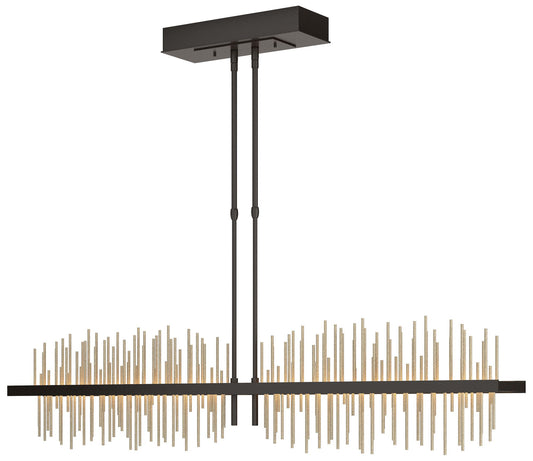 Gossamer 51.9" Oil Rubbed Bronze & Soft Gold Long LED Pendant