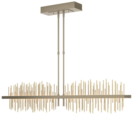 Gossamer 51.9" Soft Gold & Modern Brass Long LED Pendant