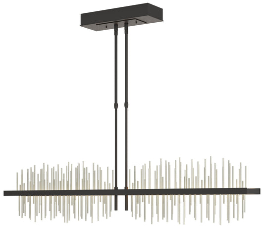 Gossamer 51.9" Wide Large Black And Sterlings LED Pendant