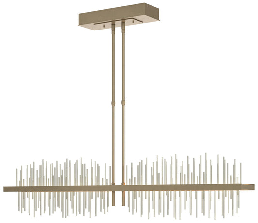 Gossamer 51.9" Wide Large Soft Gold And Sterlings LED Pendant