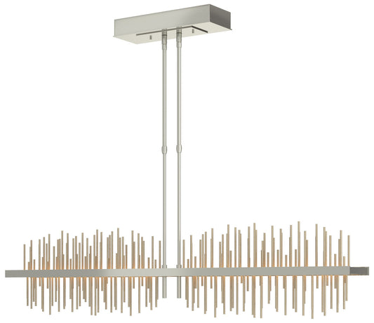 Gossamer 51.9" Wide Large Sterling And Soft Golds LED Pendant