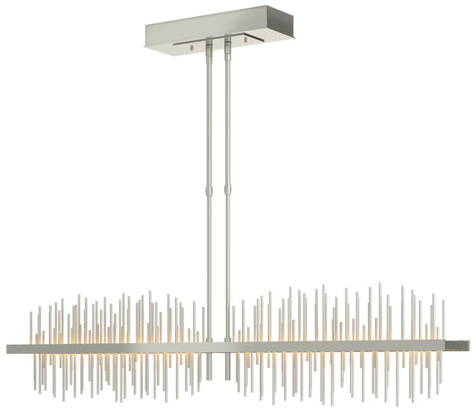 Gossamer 51.9" Wide Large Sterling And Vintage Platinum LED Pendant