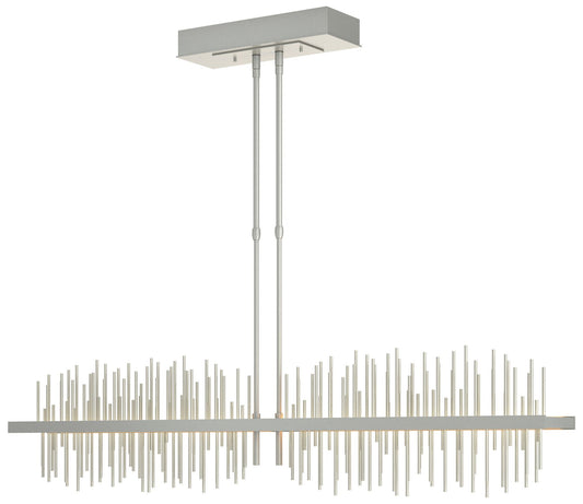 Gossamer 51.9" Wide Large Vintage Platinum And Sterlings LED Pendant