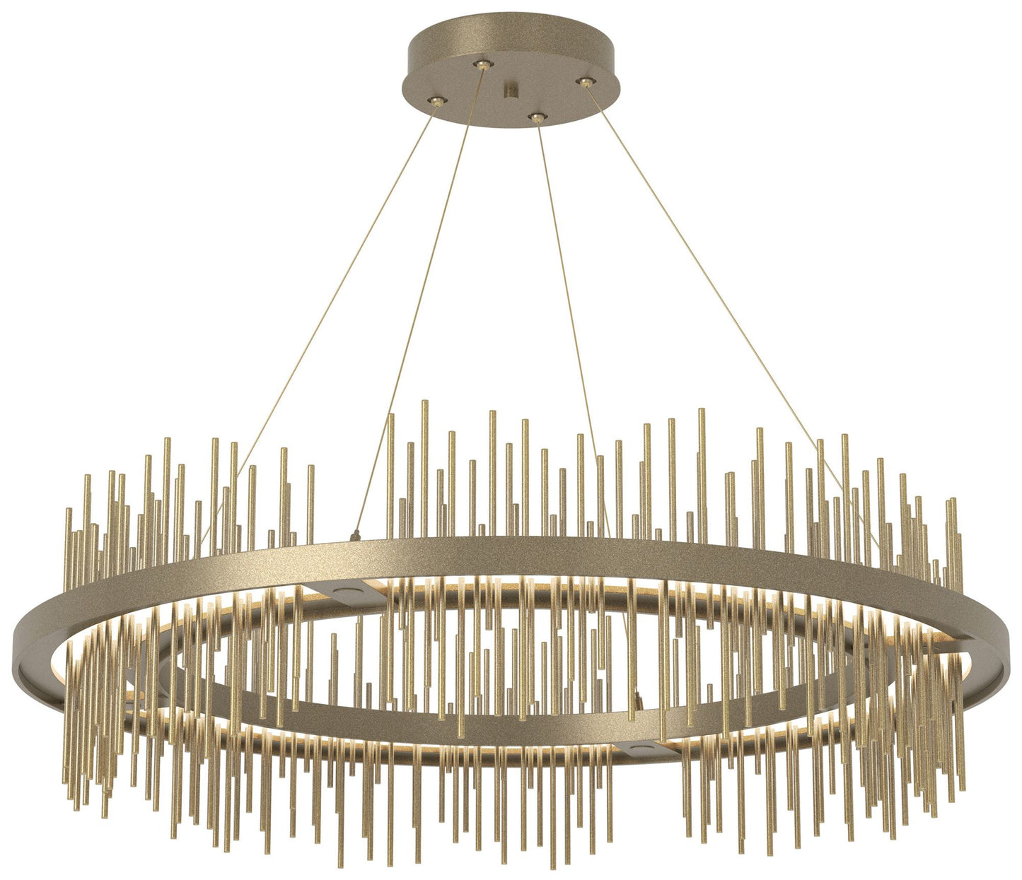 Gossamer Circular LED Pendant - Gold - Modern Brass