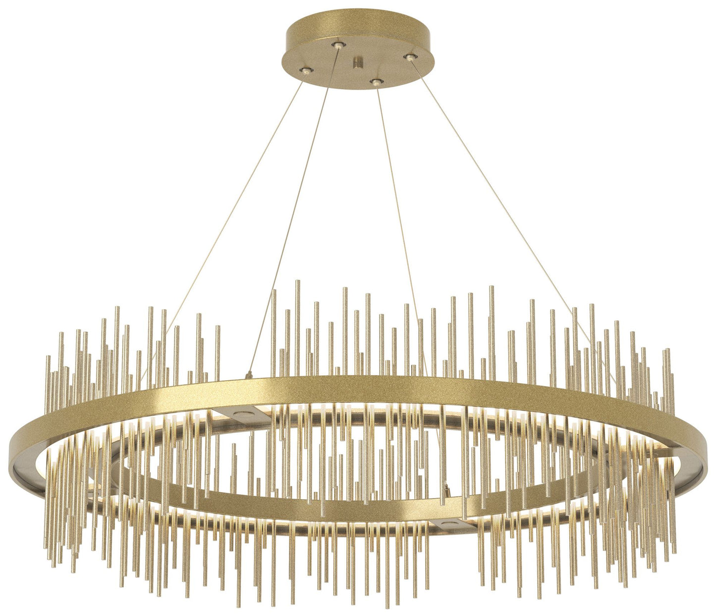 Gossamer Circular LED Pendant - Modern Brass - Gold