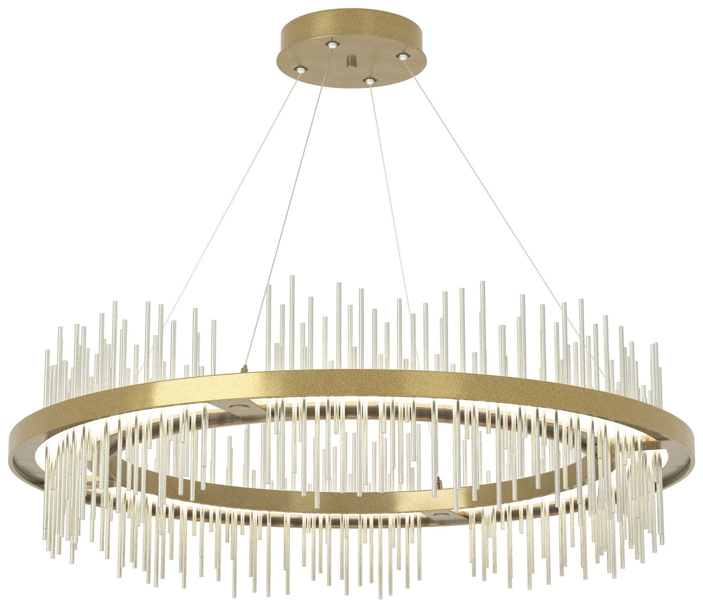 Gossamer Circular LED Pendant - Modern Brass - Sterling