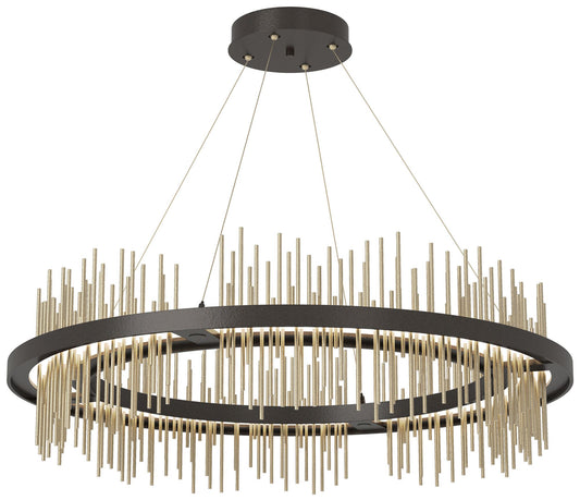 Gossamer Circular LED Pendant - Oil Rubbed Bronze - Gold