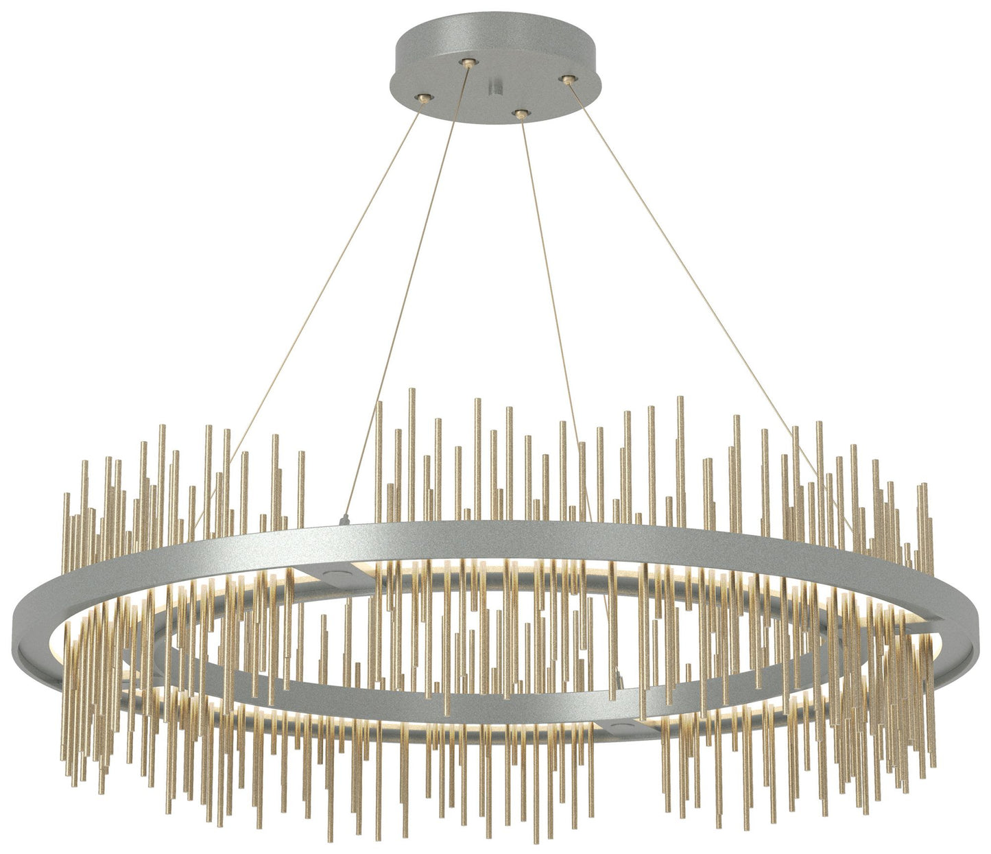 Gossamer Circular LED Pendant - Platinum - Gold