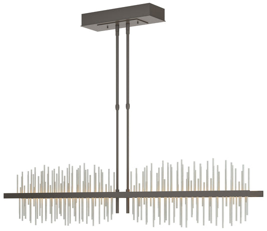 Gossamer Large LED Pendant - Dark Smoke - Platinum