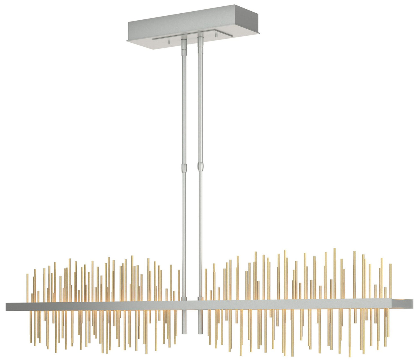 Gossamer Large LED Pendant - Platinum - Modern Brass