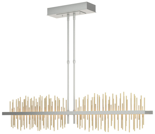 Gossamer Large LED Pendant - Platinum - Modern Brass