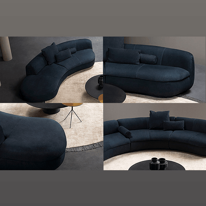 Modern Curved Modular Baxter Sofa