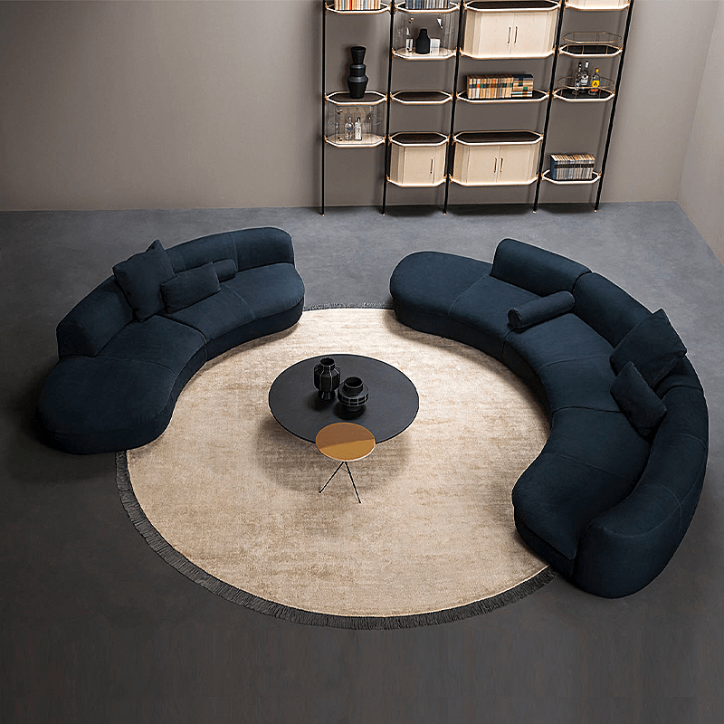 Modern Curved Modular Baxter Sofa