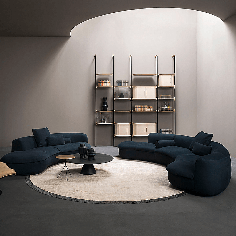 Modern Curved Modular Baxter Sofa