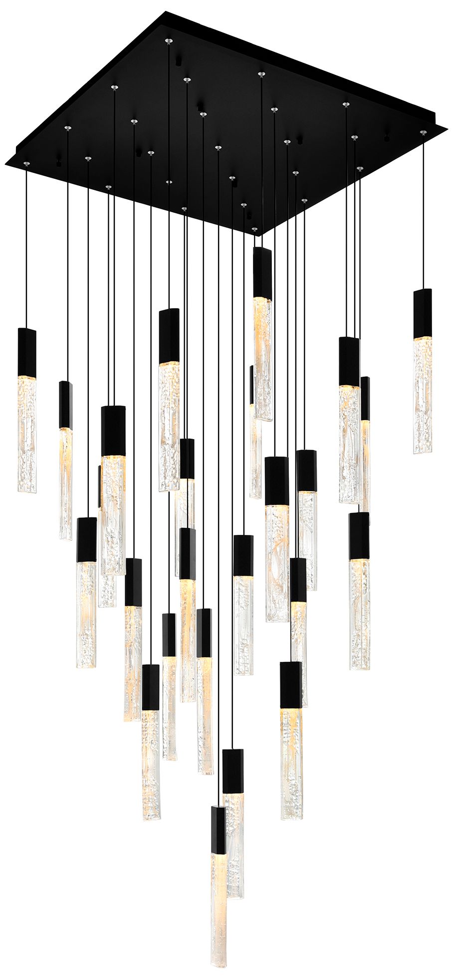 Greta Integrated LED Black Chandelier