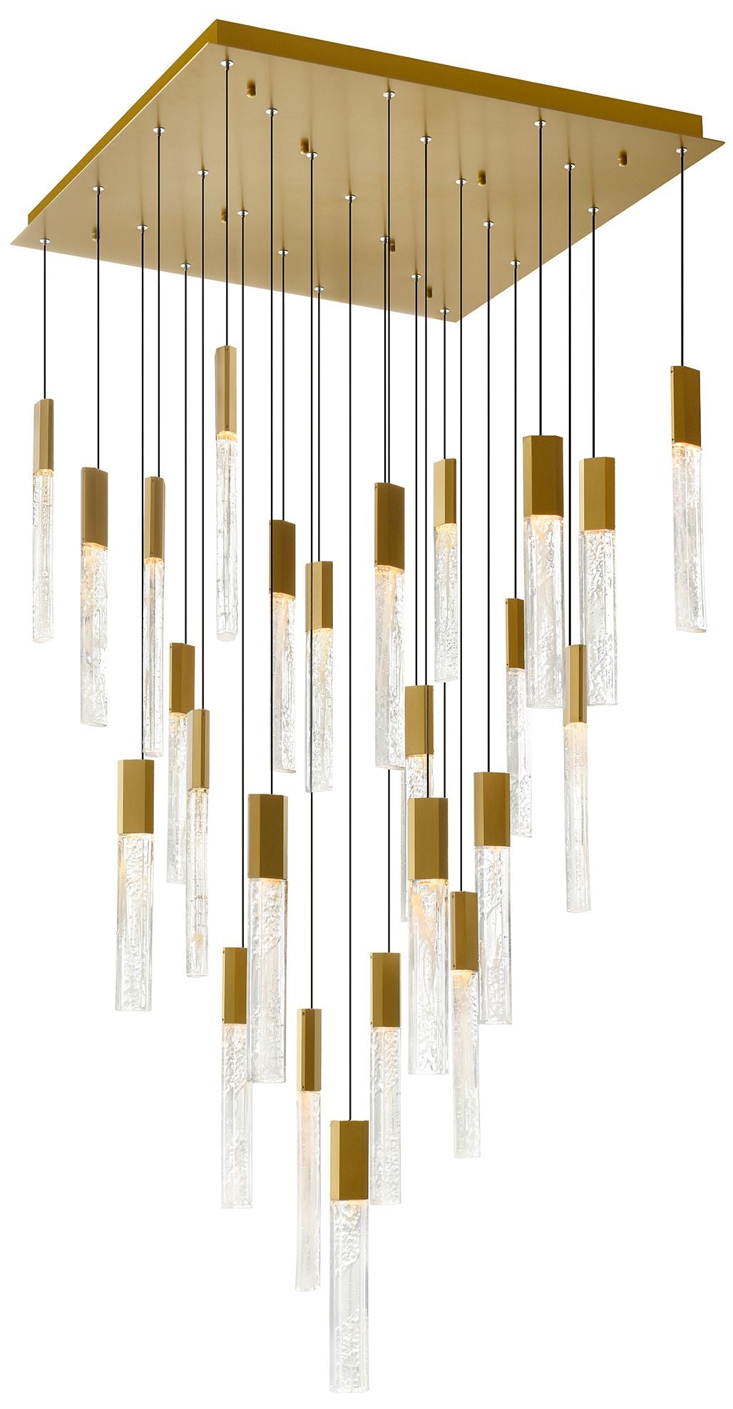 Greta Integrated LED Brass Chandelier