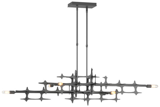 Grid 53.6" Wide Black Standard Pendant