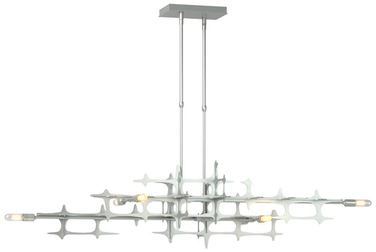 Grid 53.6" Wide Vintage Platinum Standard Pendant
