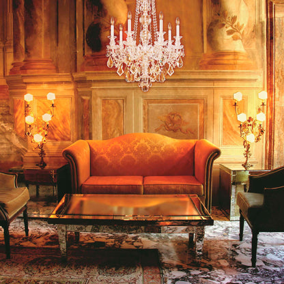 Hamilton 44"H x 30"W 12-Light Crystal Chandelier in Silver